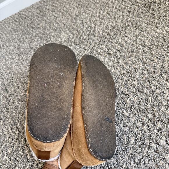 SOREL NAKISKA WOMENS SUEDE LINED SLIPPER BOOTS Camel Brown Size 8 Comfort - Picture 8 of 9